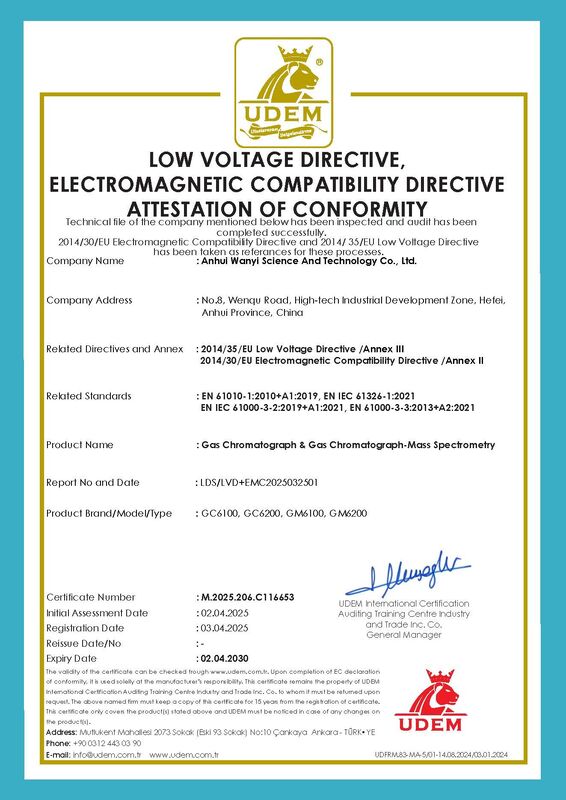 最大温度は75°Cmin ガス染色体測定 マススペクトロメーター 電源 110240V 精密な化学分析に最適